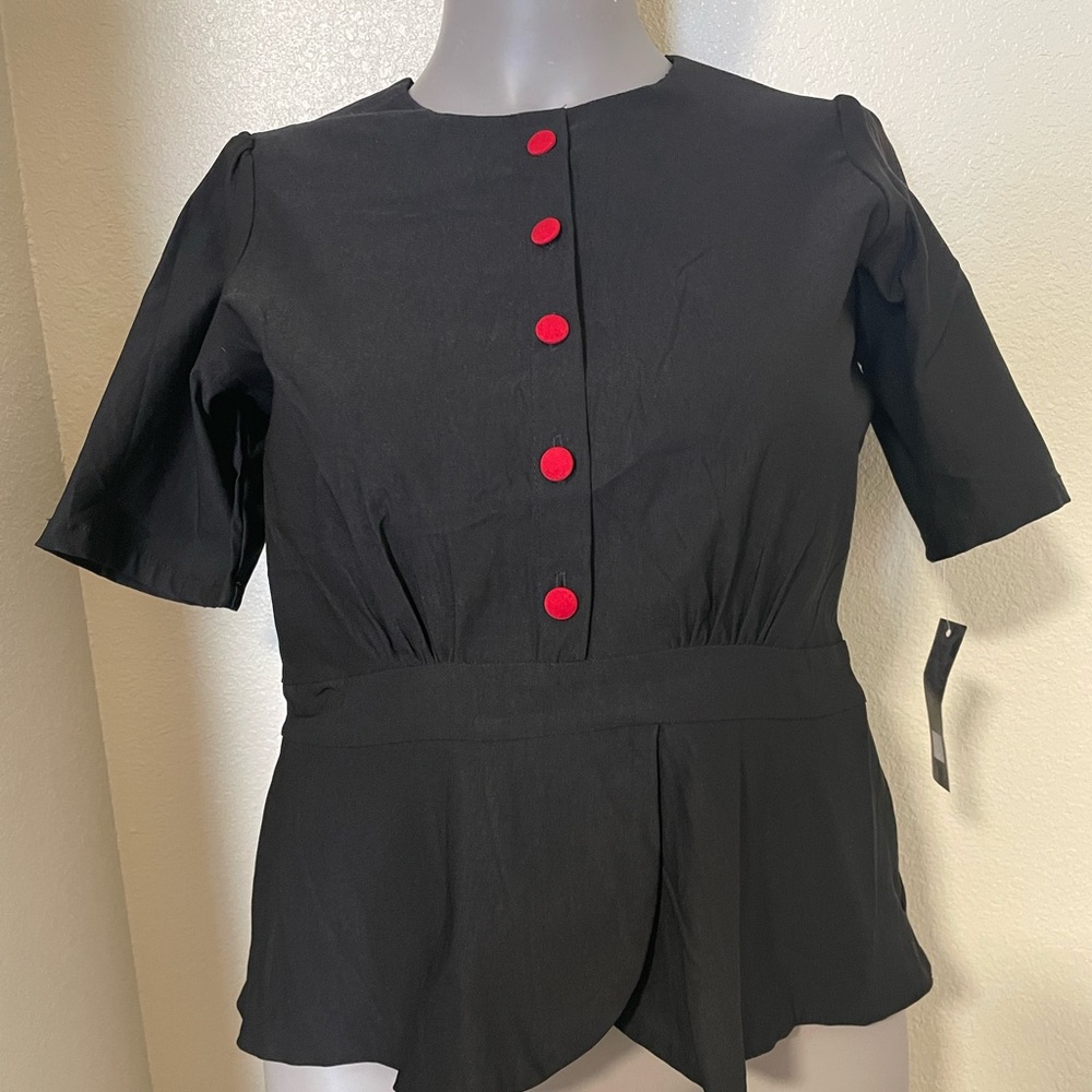 Rocksteady clothing peplum top size 2x nwt